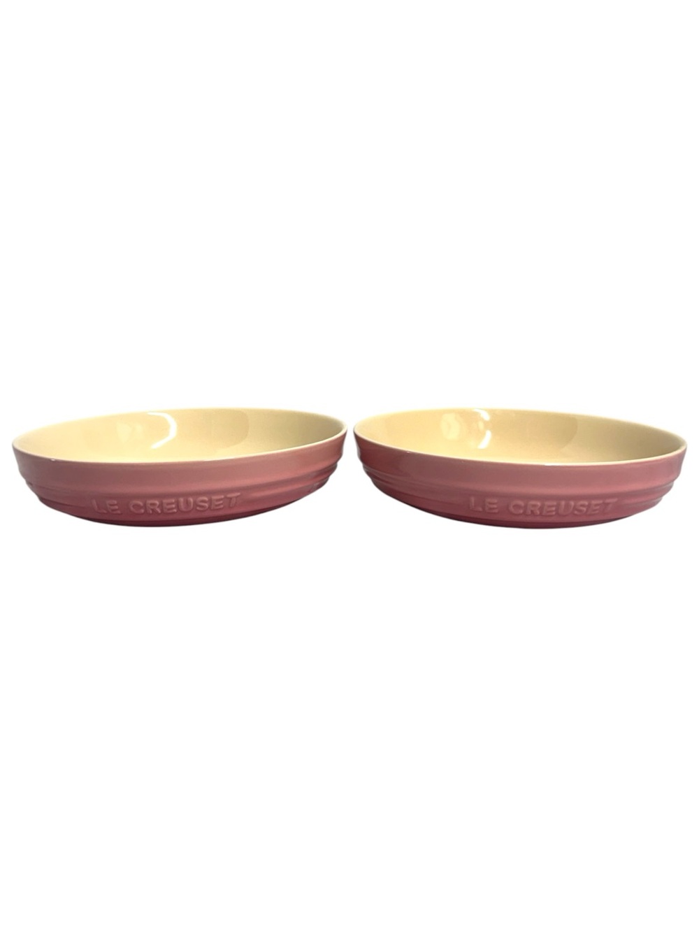 Le Creuset Gradient Pink Stoneware Pasta Bowls - Set of 2